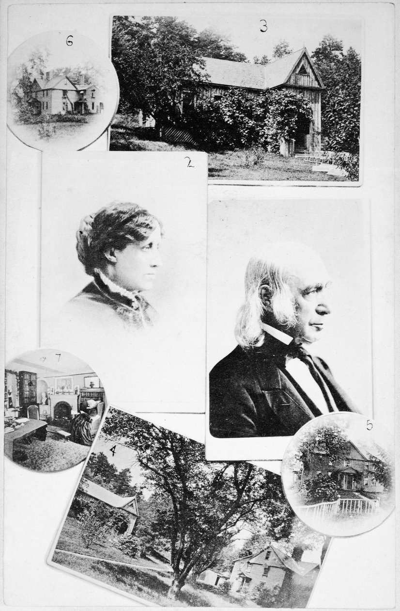 Imágenes de la familia Alcott y su hogar de American School