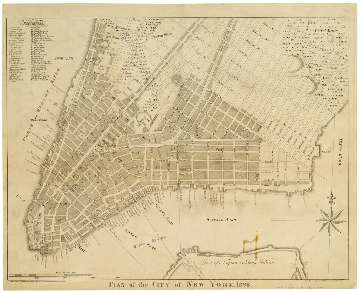 Plano de la Ciudad de Nueva York de American School