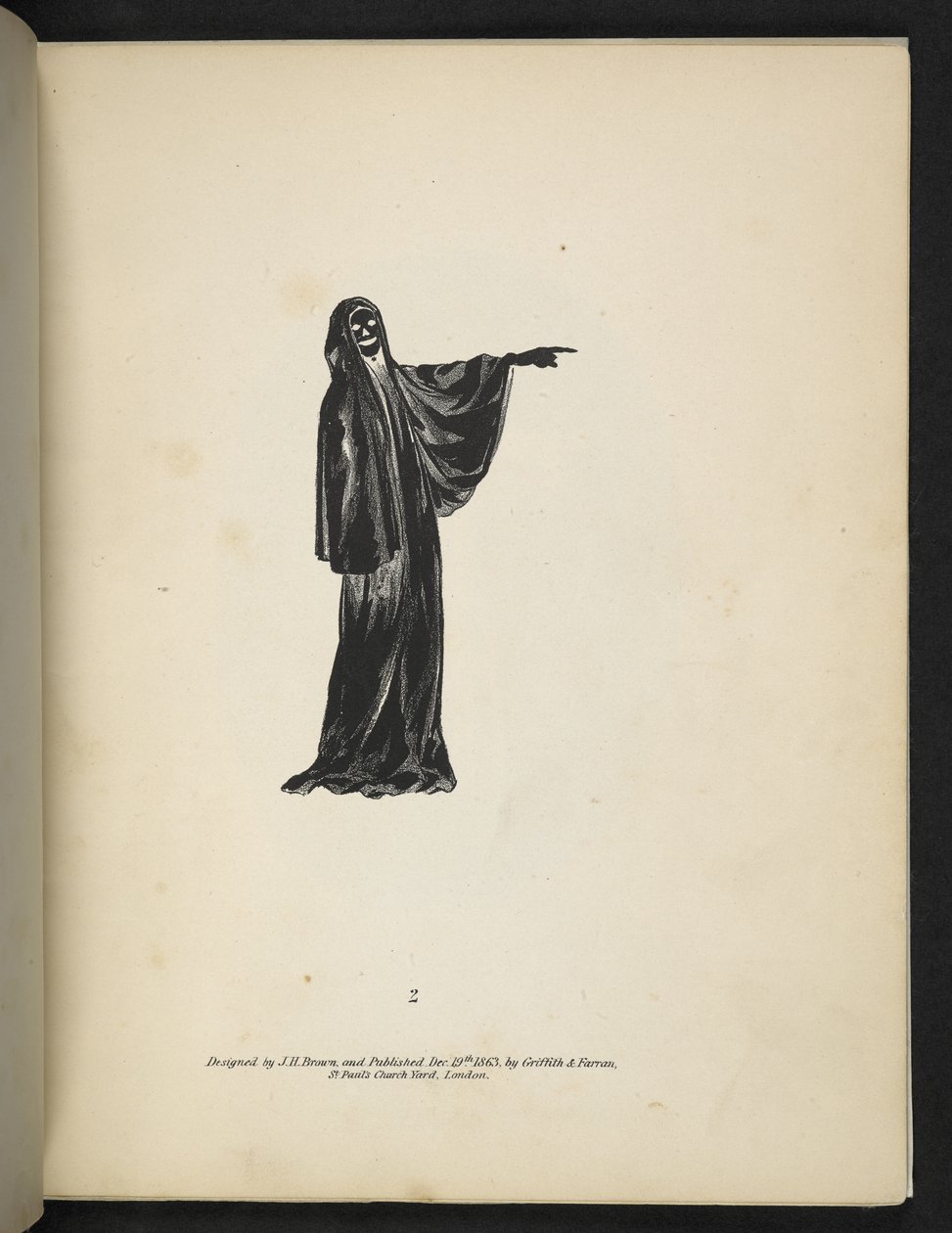 Lámina 2. Un fantasma de negro, de 