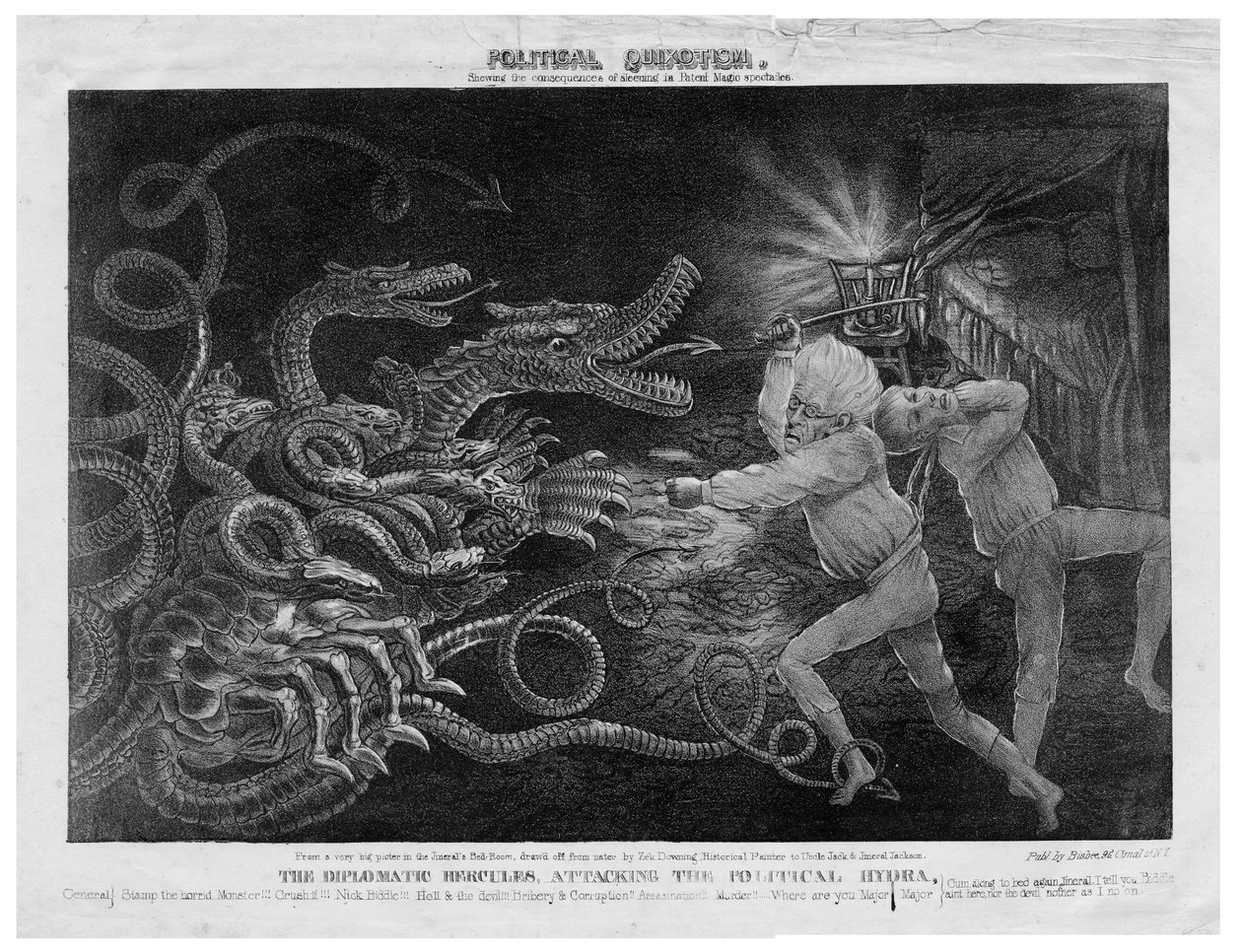 Quijotismo político, c.1833 de American School