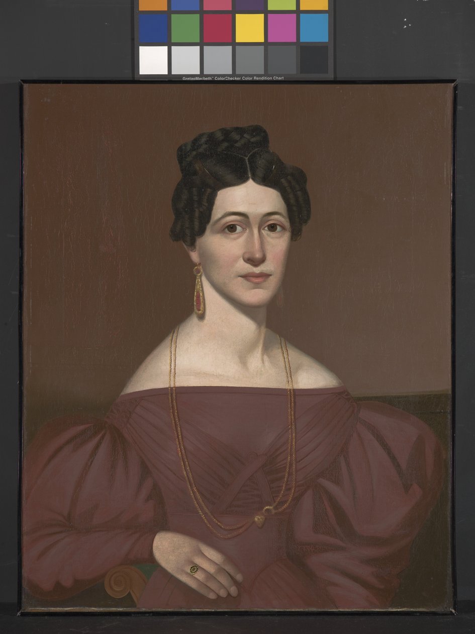 Retrato de Eliza C. Ayres (óleo sobre lienzo) de American School