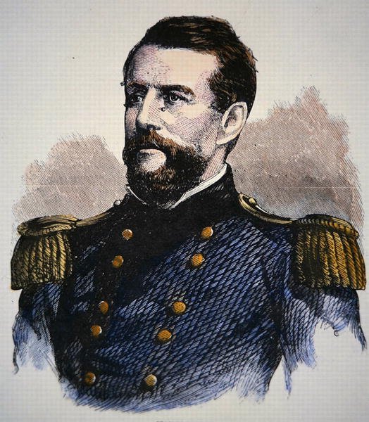 Retrato del almirante Keyes, Marina de los EE. UU. (litografia en color) de American School