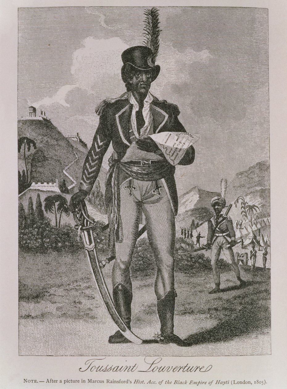 Retrato de François Dominique Toussaint-Louverture (c.1743-1803) (grabado) de American School