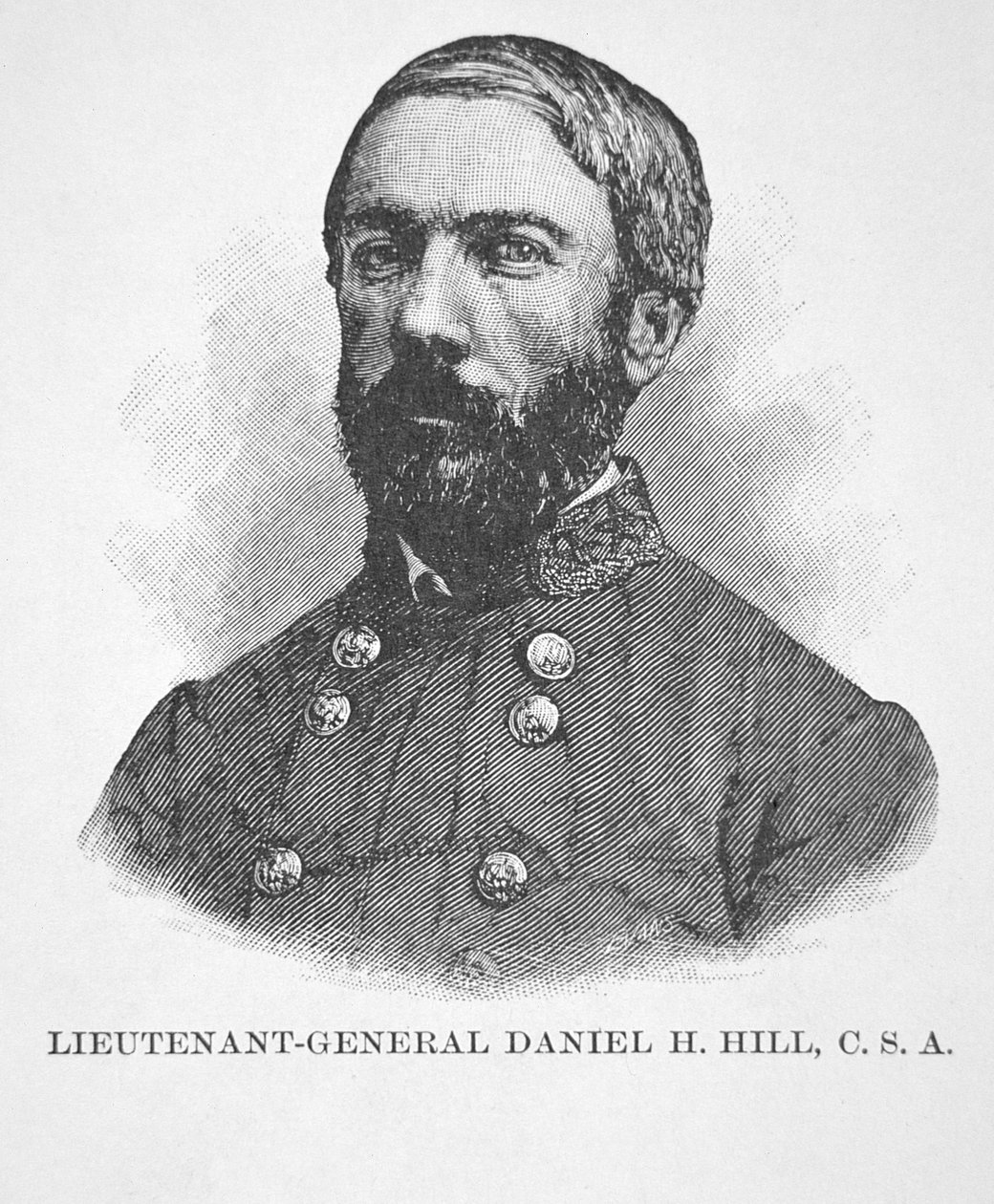 Retrato del Teniente General Daniel H. Hill de American School