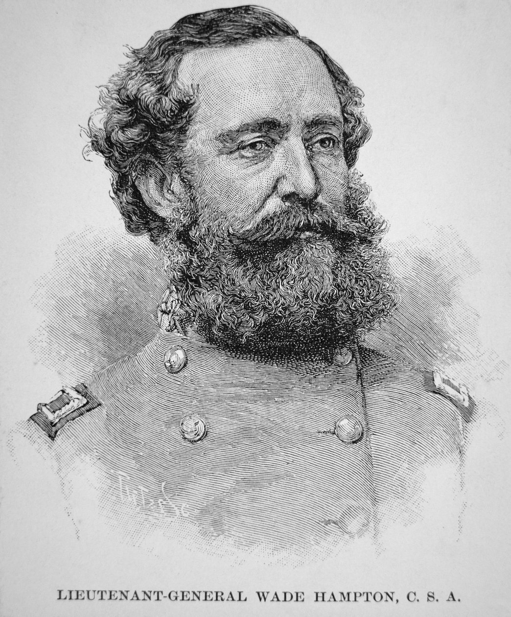 Retrato del Teniente General Wade Hampton de American School