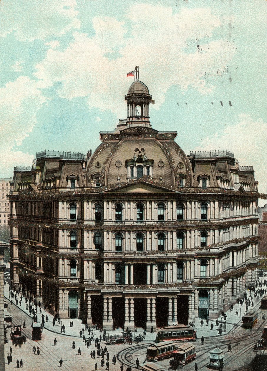 Oficina de correos, Nueva York, c.1900-09 de American School