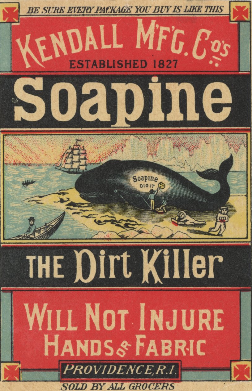 Póster publicitario de Soapine de Kendall Mfg. Co., c.1890 de American School