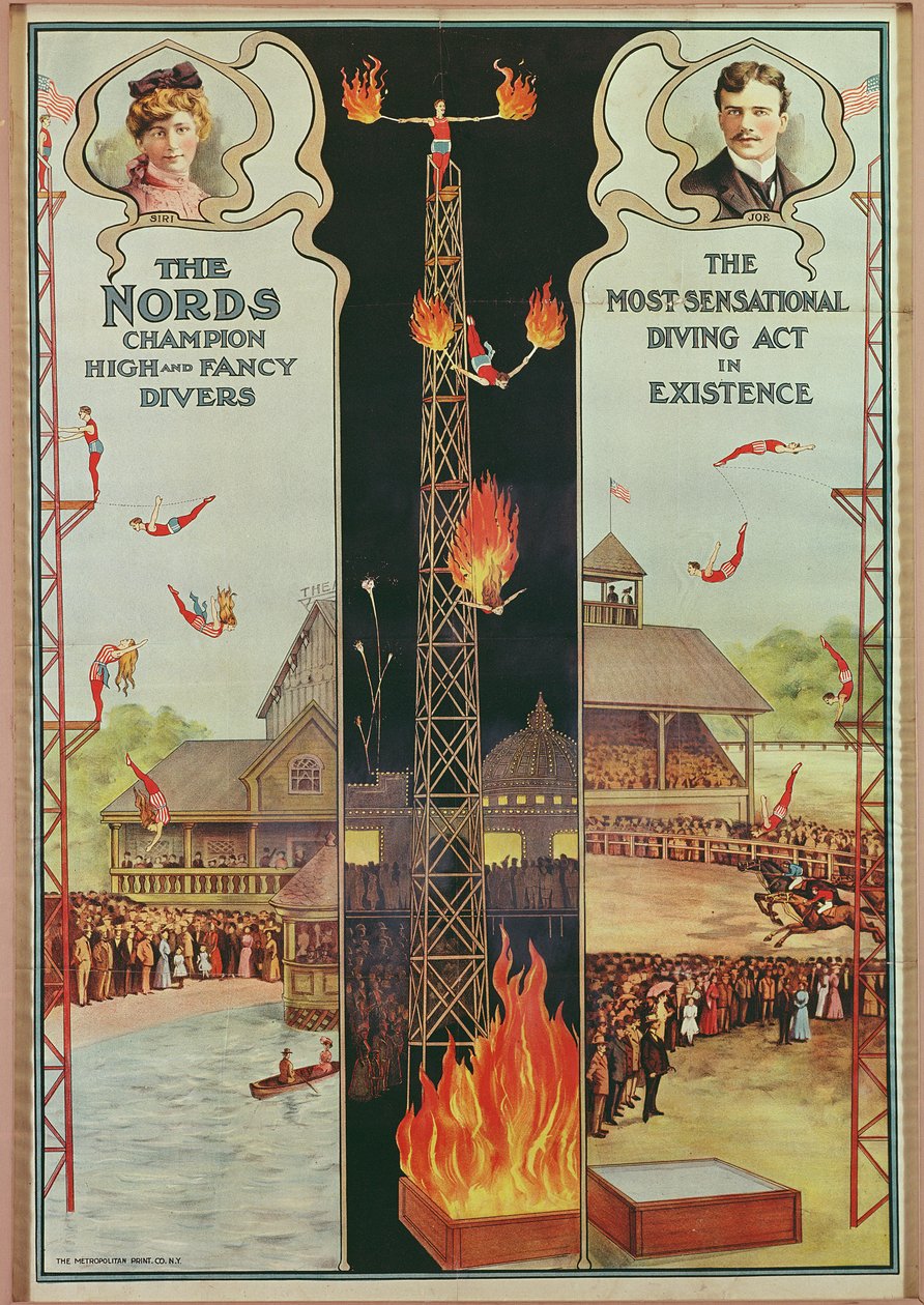 Póster publicitario de The Nords - Champion High and Fancy Divers de American School