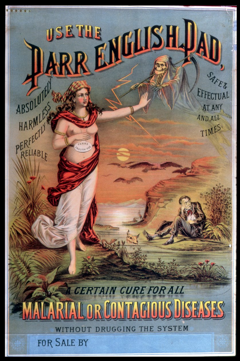 Póster publicitario del Parr English Pad de American School