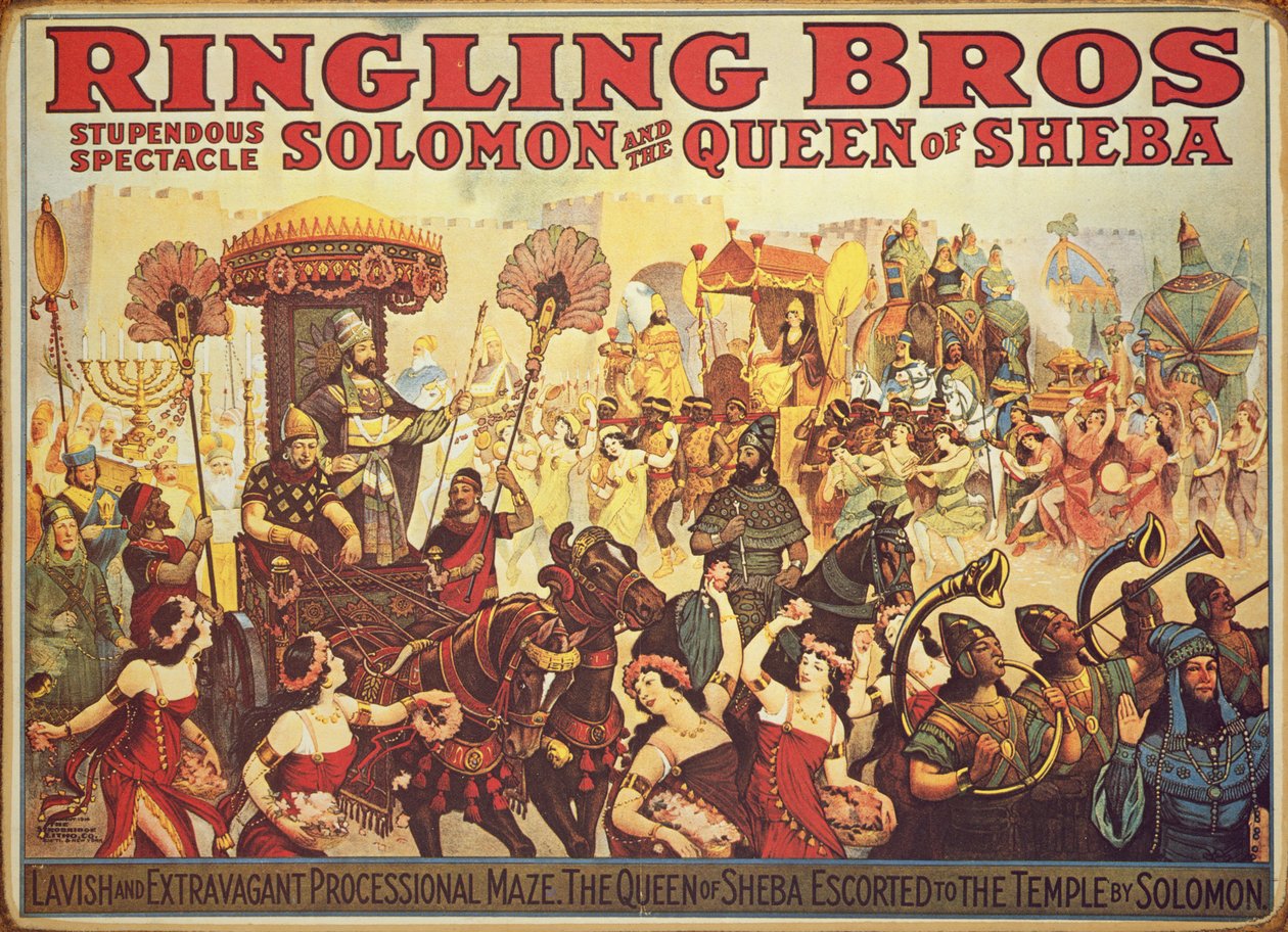 Póster publicitario del circo 