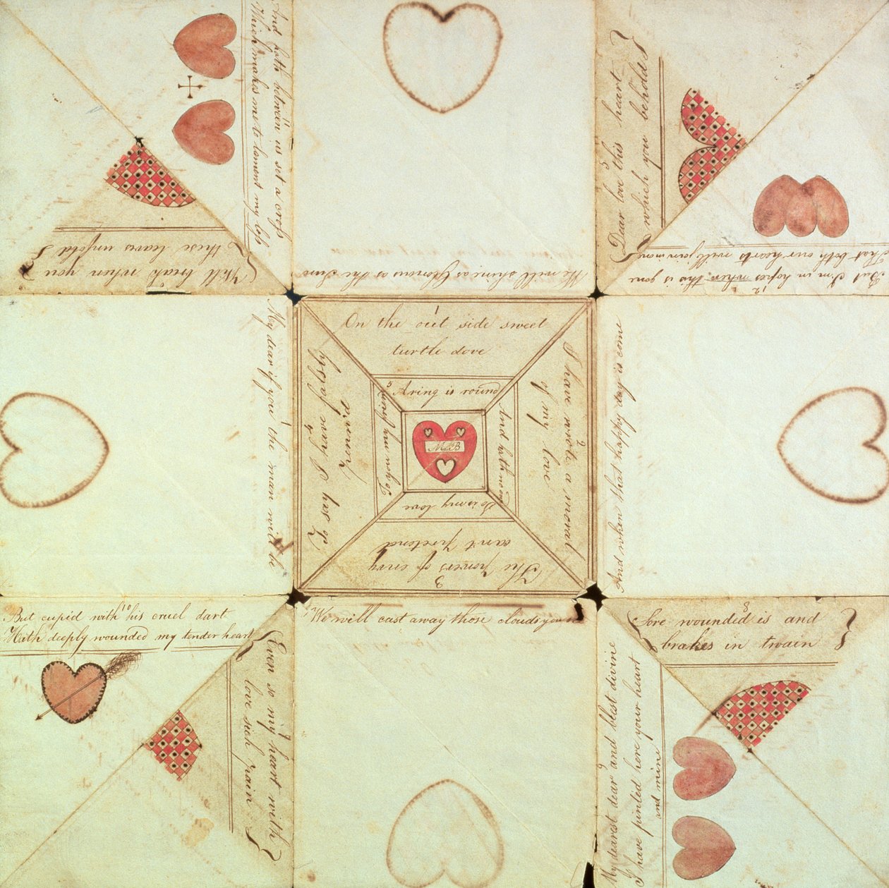 Rebus de San Valentín, c.1760 de American School