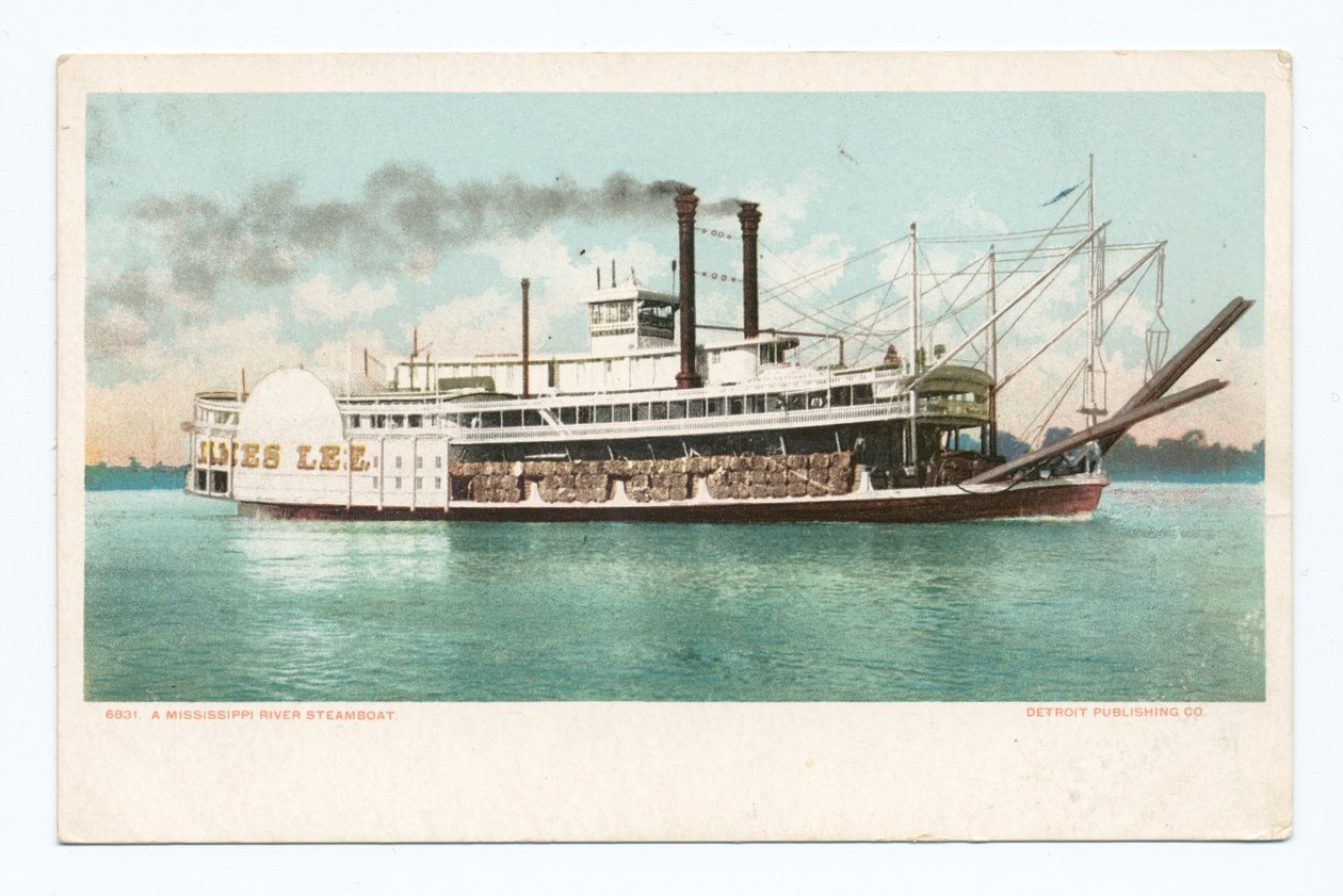 Barco de vapor fluvial, Sur de American School