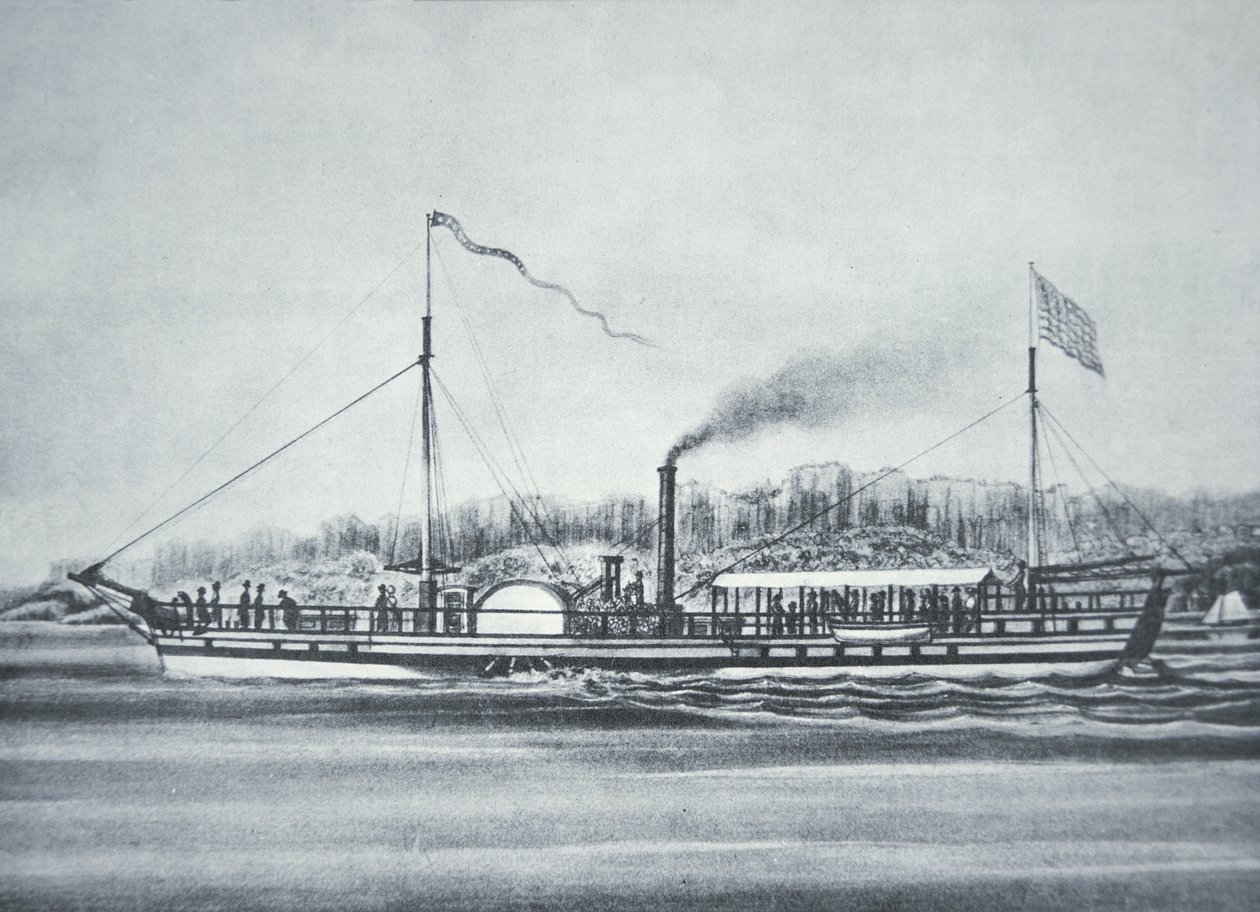 El barco de vapor de Robert Fulton, el 