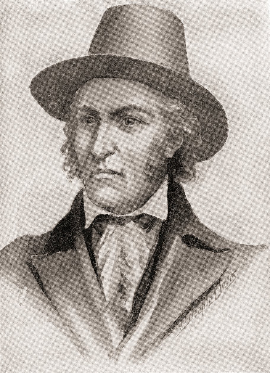 Samuel Chester Reid, comandante de un corsario durante la Guerra de 1812, de "The History of Our Country", publicado en 1905 (litografía). de American School