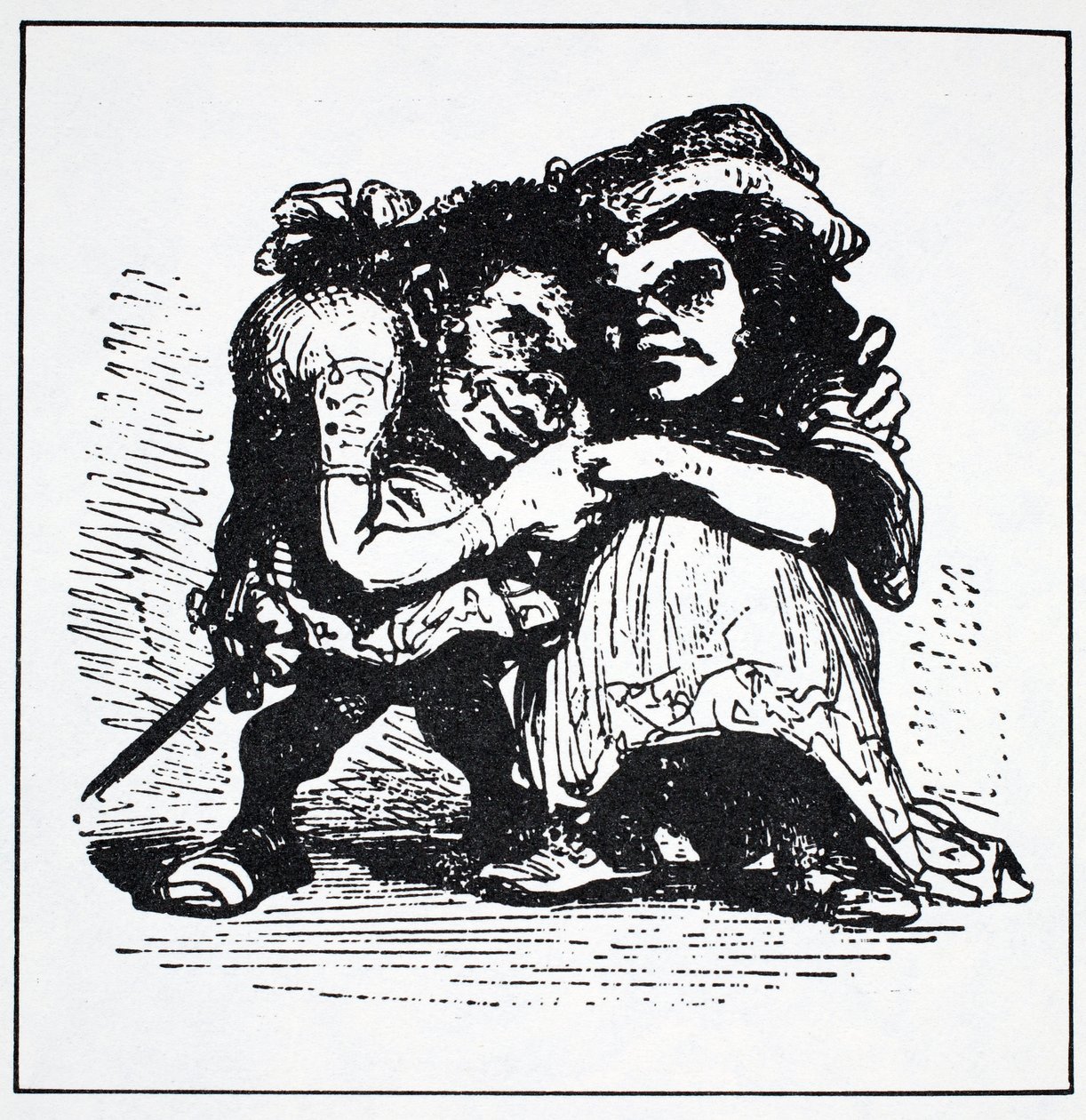 Elfos Escandinavos, de La Guía Mundial de Gnomos, Hadas, Elfos y Otros Seres Pequeños por Thomas Keightley (1789-1872) Publicado 1880 (grabado en blanco y negro) de American School