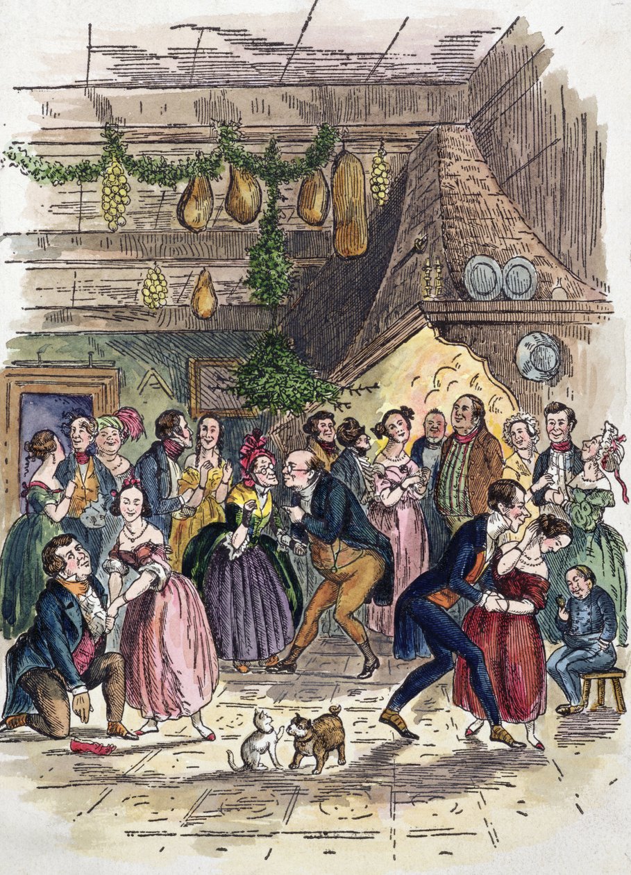 Escena de Un cuento de Navidad, de Charles Dickens de American School