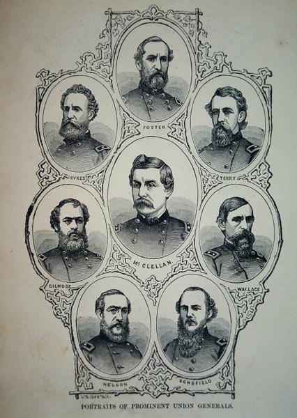 Siete retratos de generales prominentes del Ejército de la Unión de American School