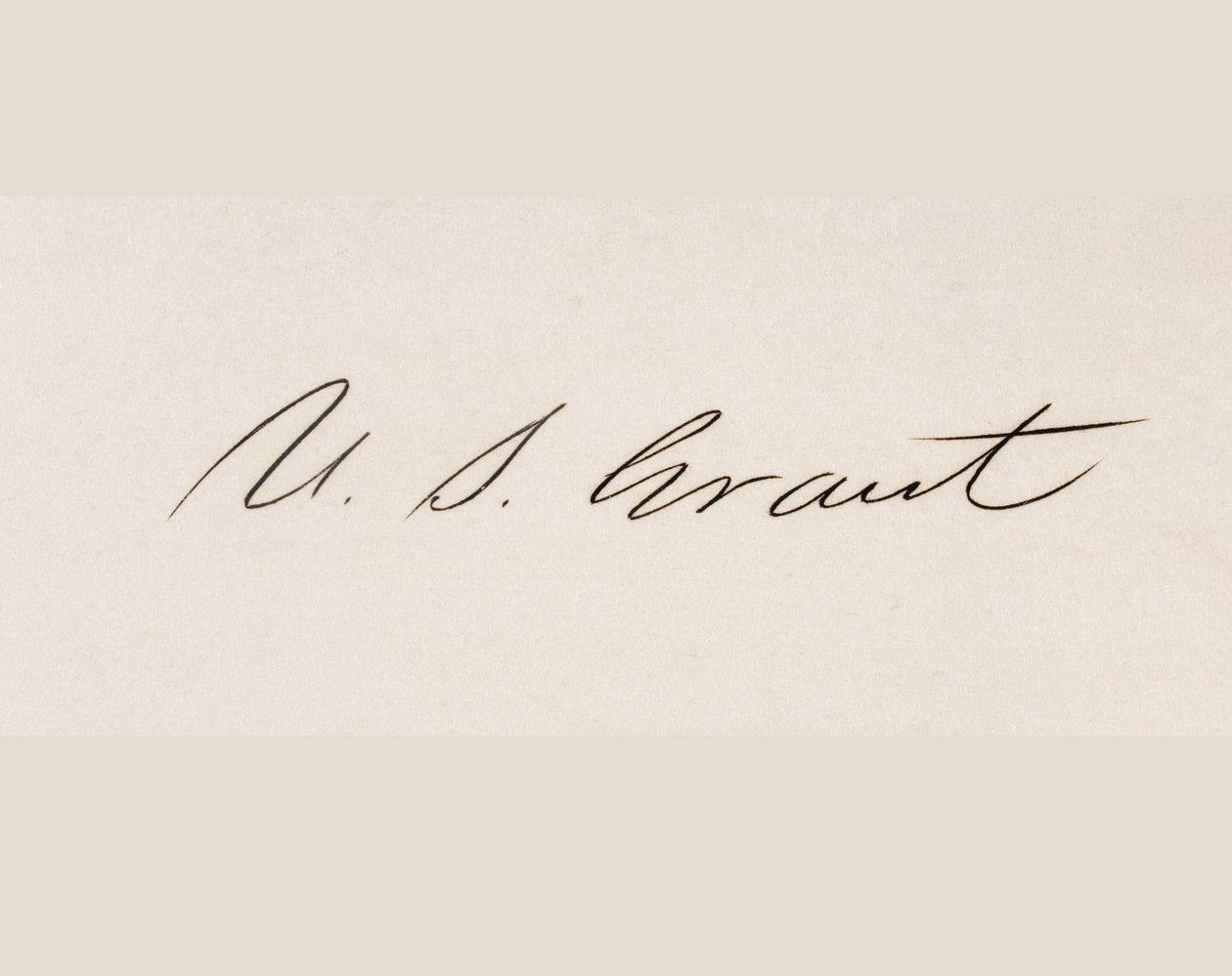 Firma de Ulysses S. Grant (litografía) de American School