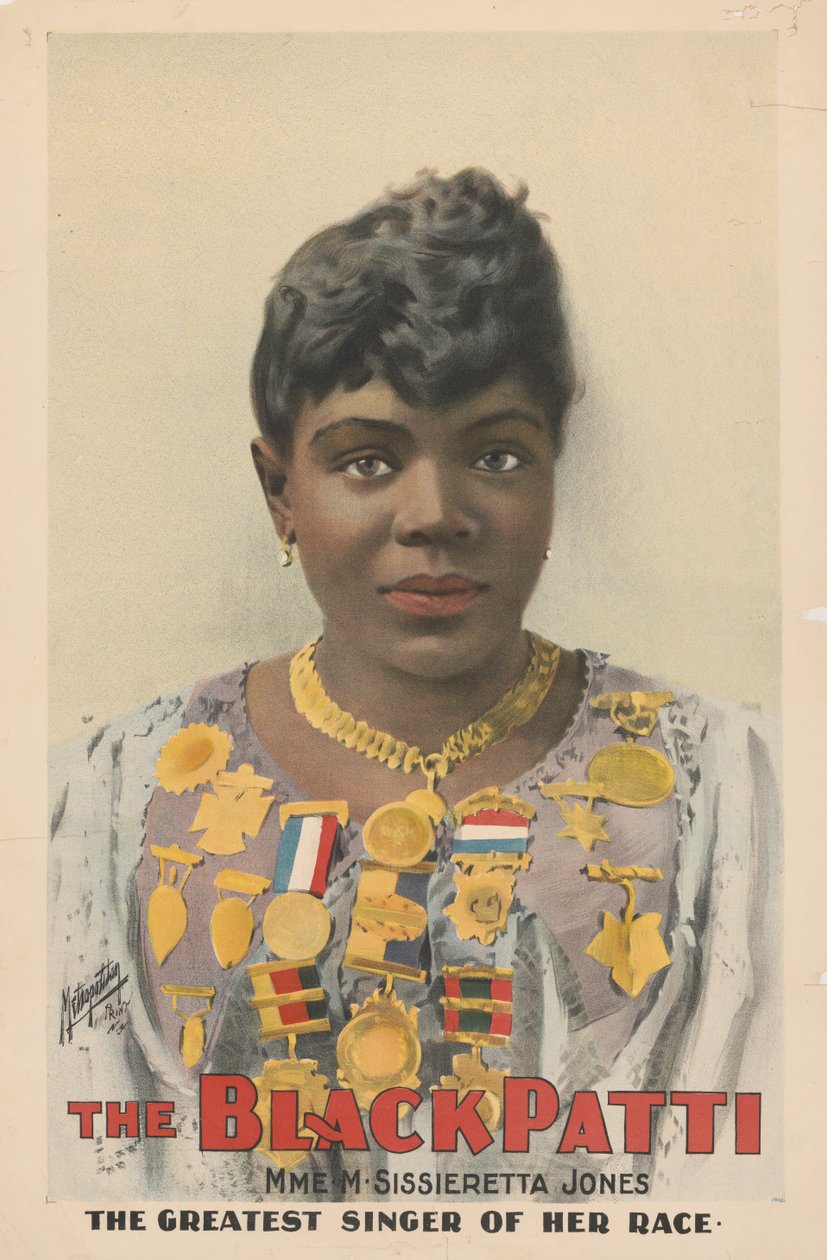 Sissieretta Jones, también conocida como la "Patti Negra", 1899 de American School