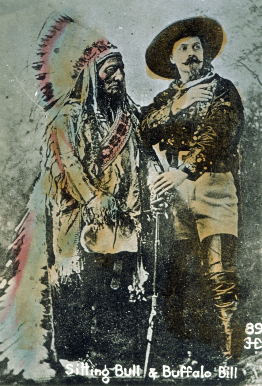 Toro Sentado y Buffalo Bill, c.1885 de American School