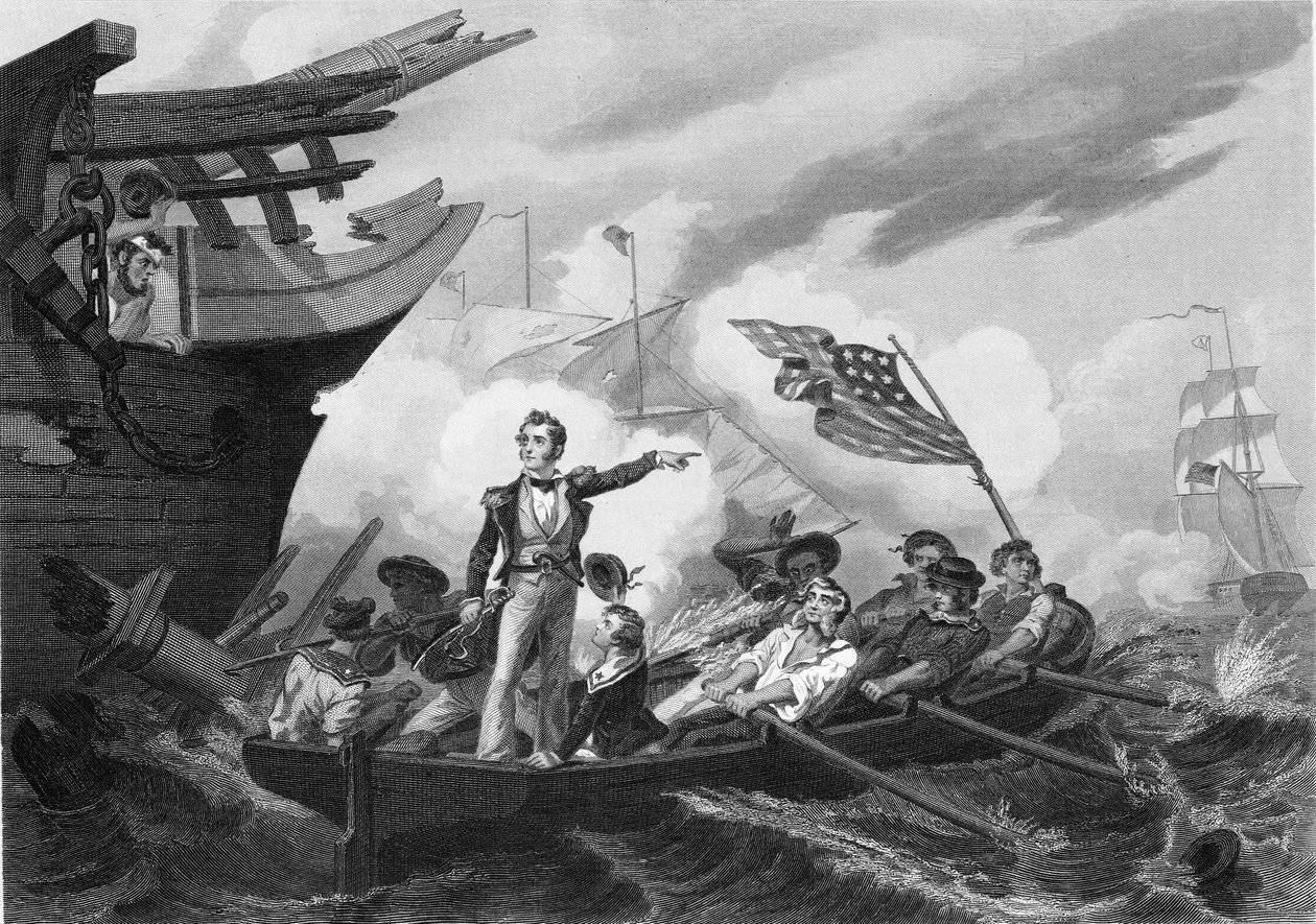 La batalla del lago Erie de American School