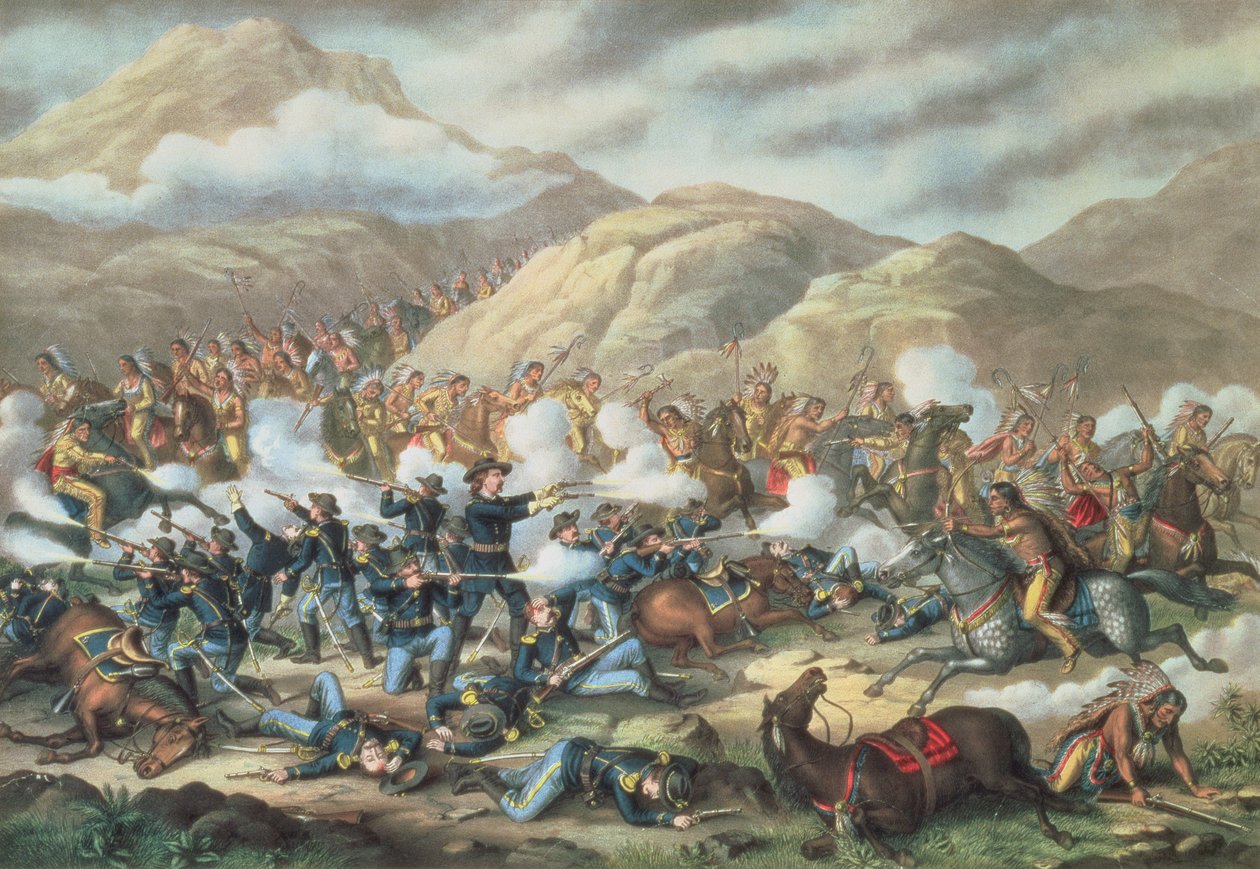 La batalla de Little Big Horn, 25 de junio de 1876, 1889 de American School