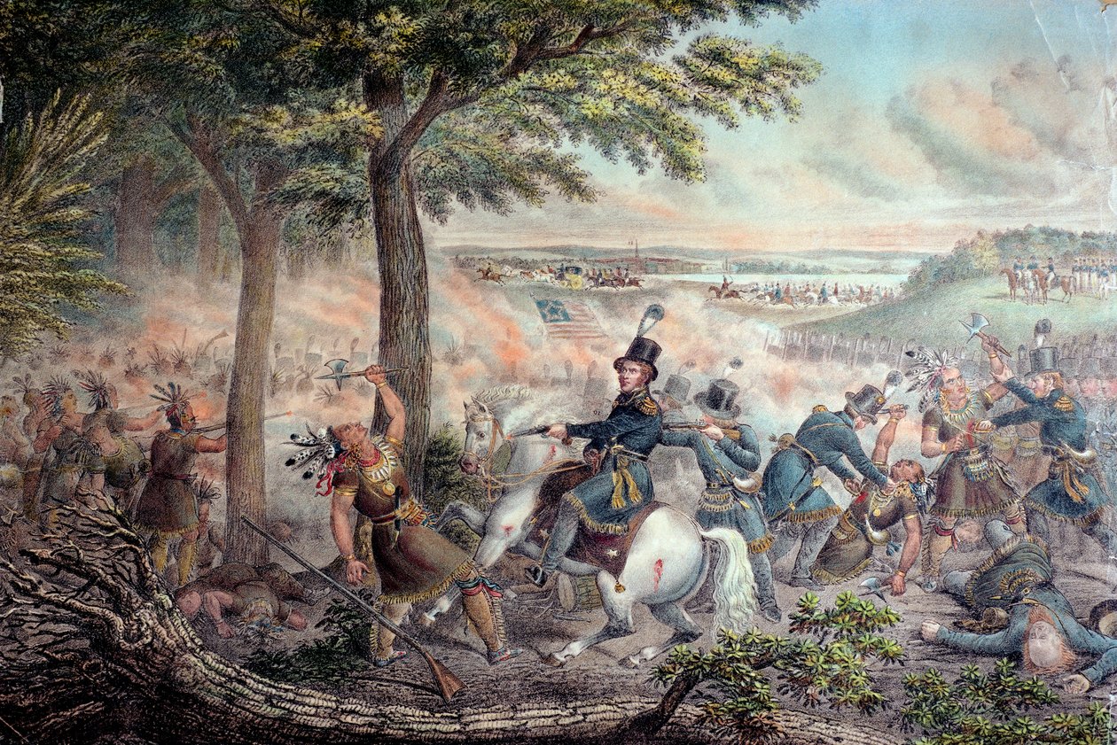 La Batalla del Támesis en 1813 de American School