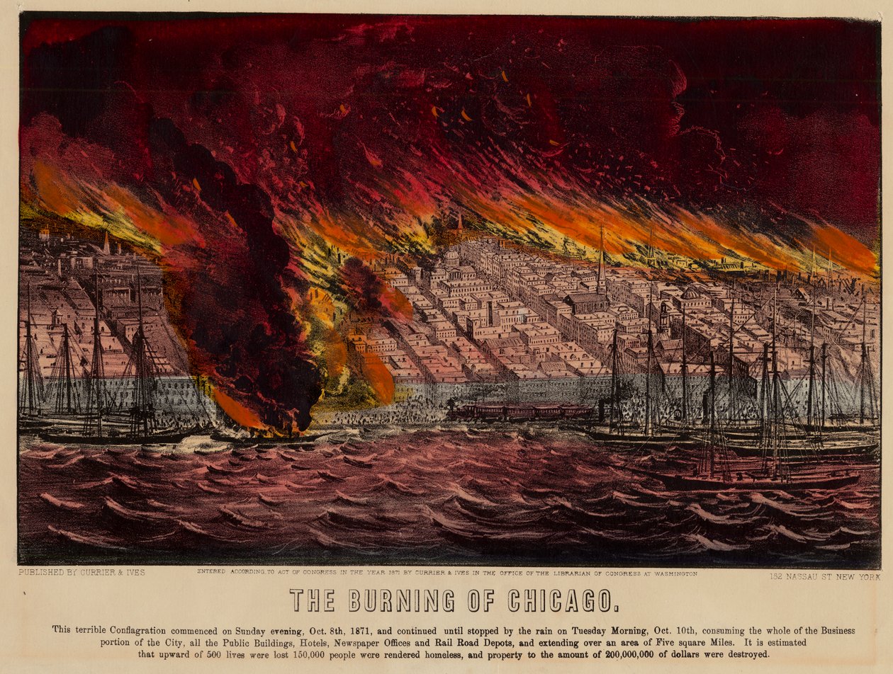 El incendio de Chicago, 1871 de American School