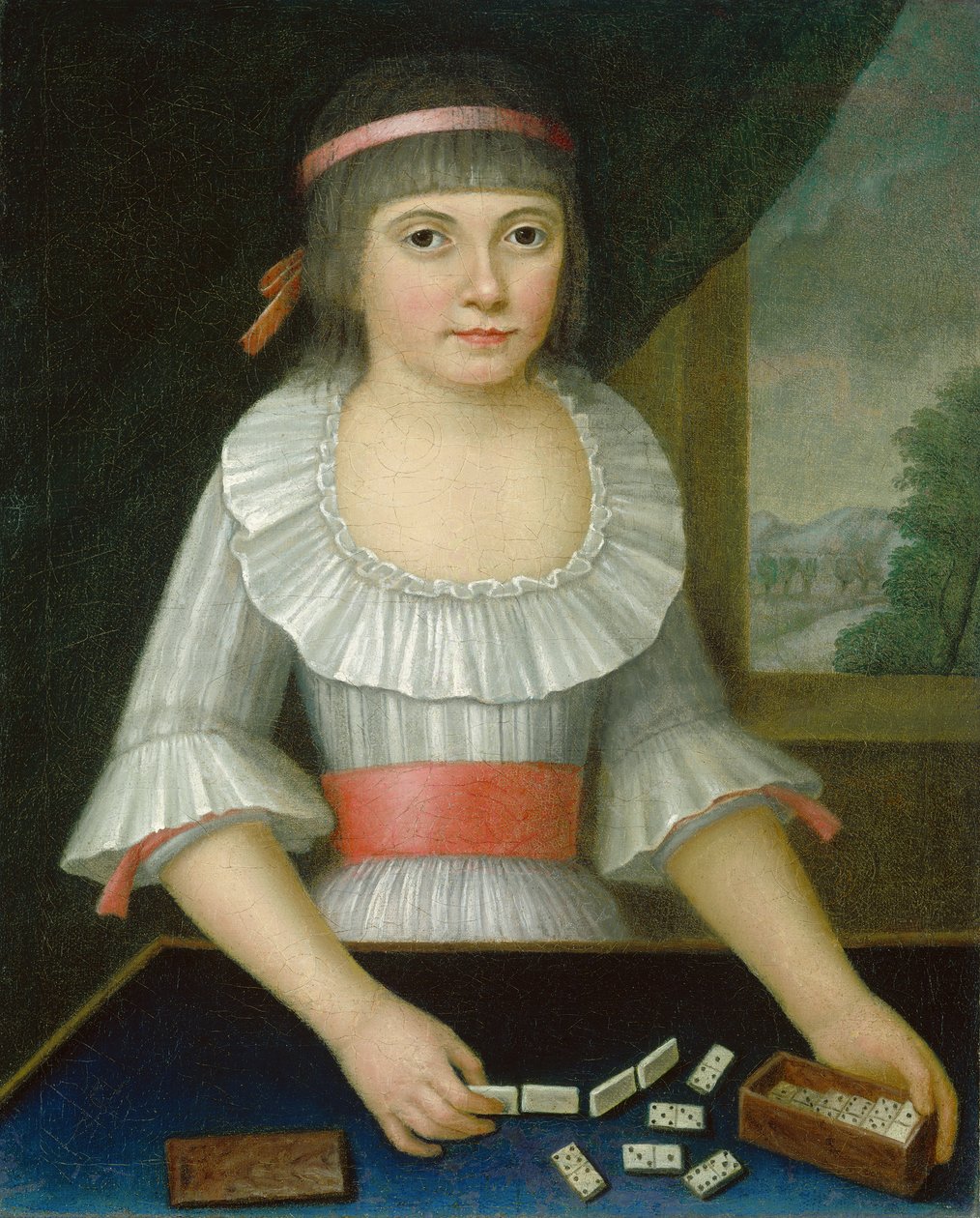La Chica del Dominó, c.1790 de American School