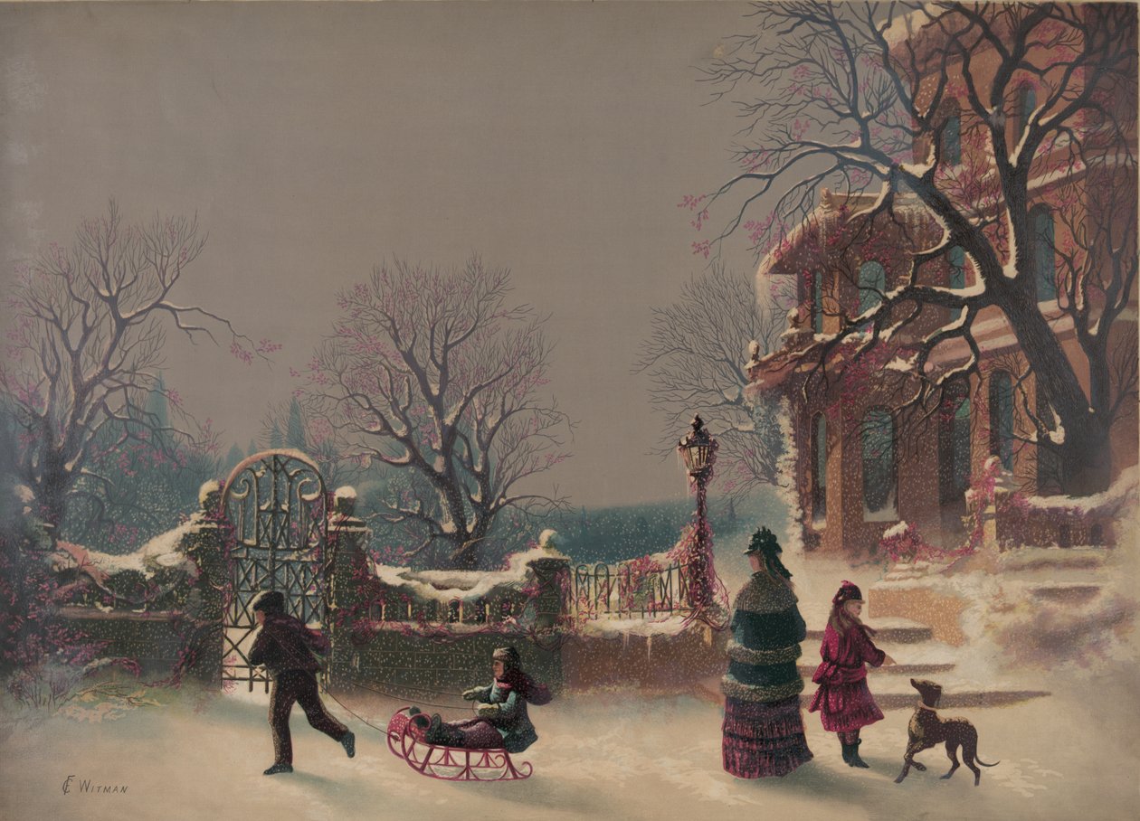 La primera nieve, 1877 de American School