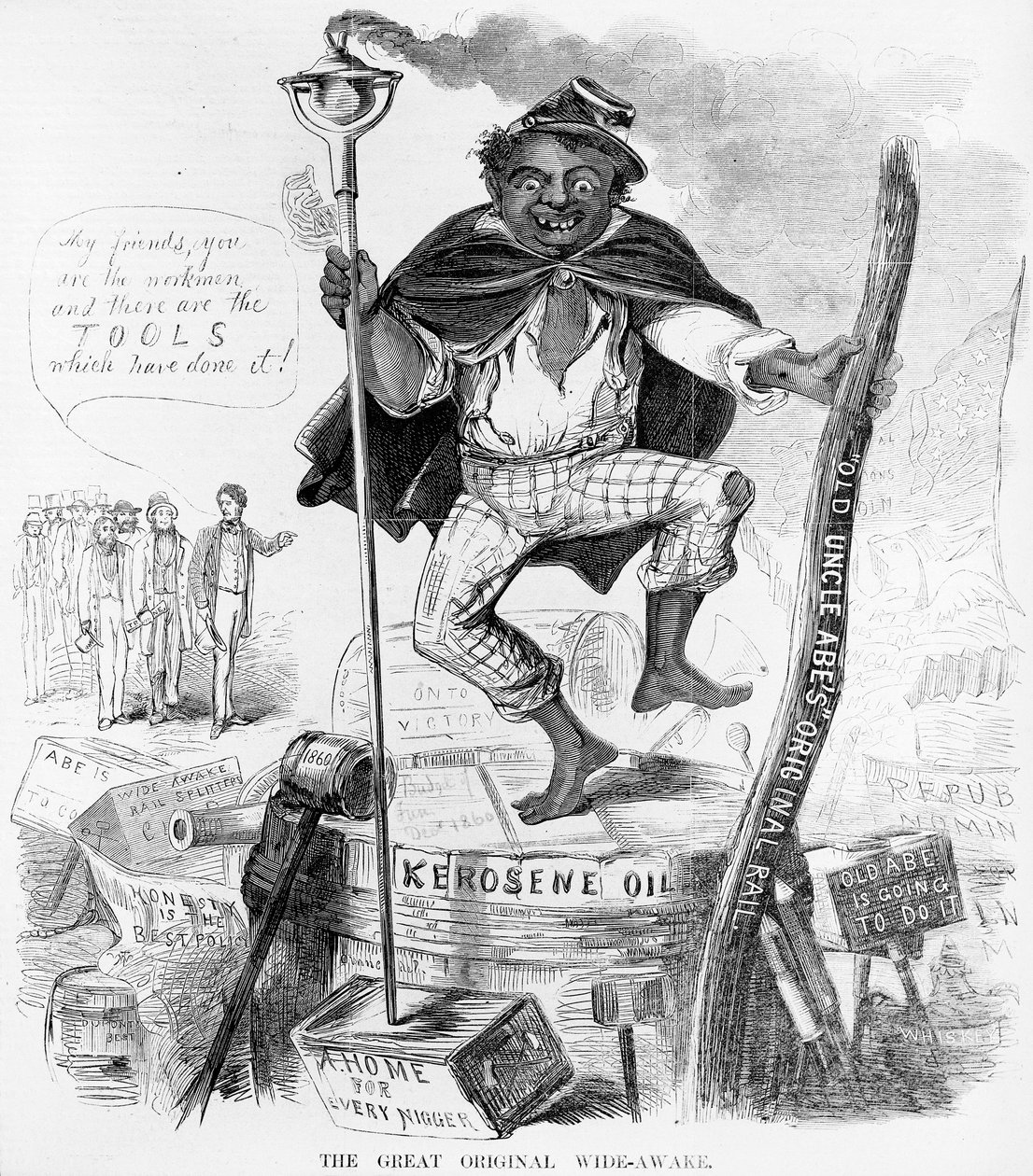 El gran original Wide-Awake, c.1860 de American School