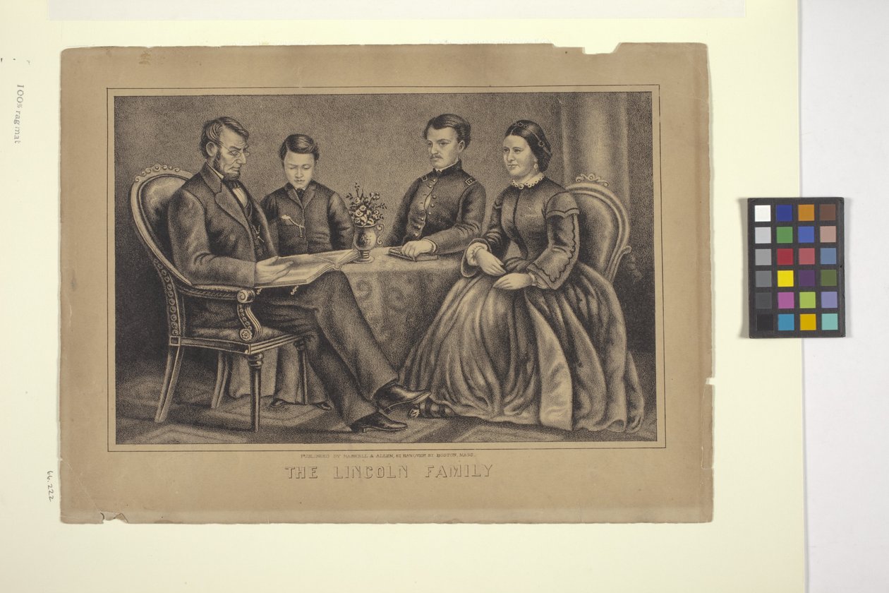 La familia Lincoln (litografía) de American School