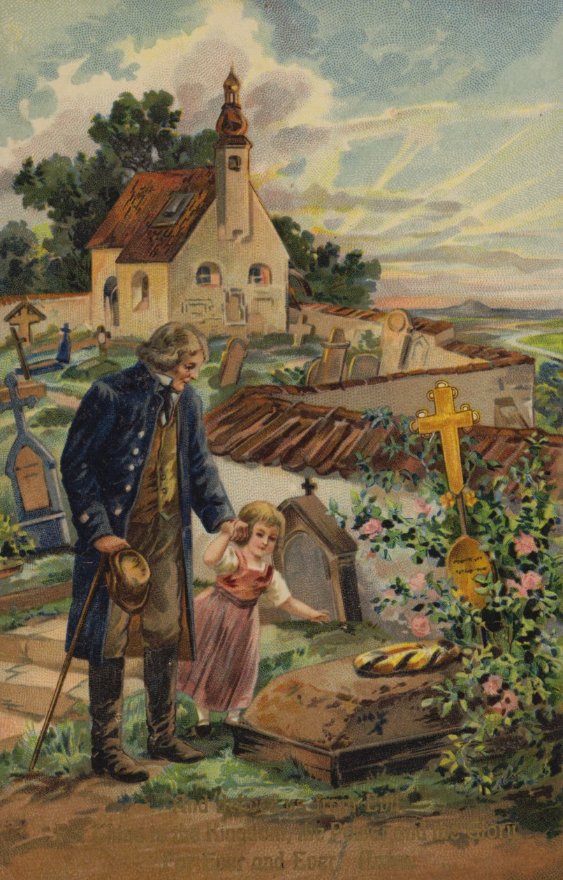 El padrenuestro y líbranos del mal (cromolito) de American School