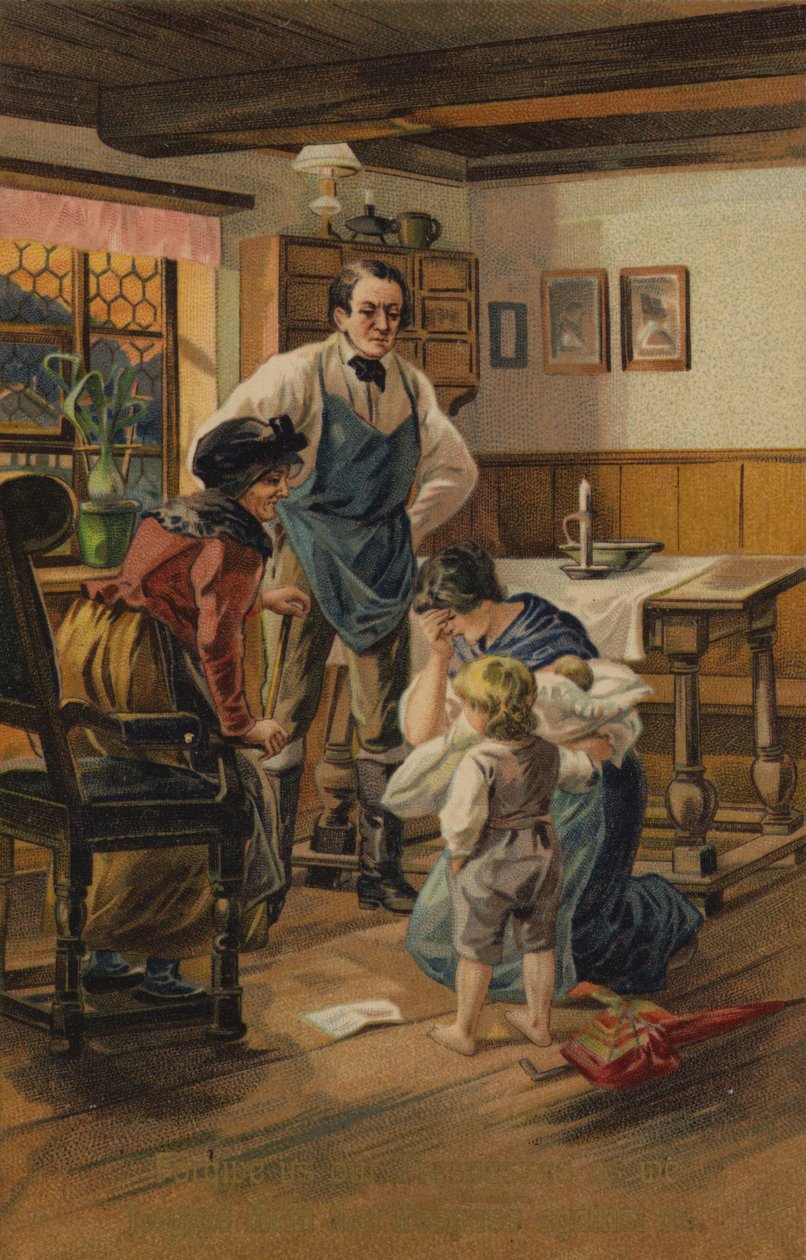 Padre Nuestro, Perdona nuestras ofensas (cromolito) de American School