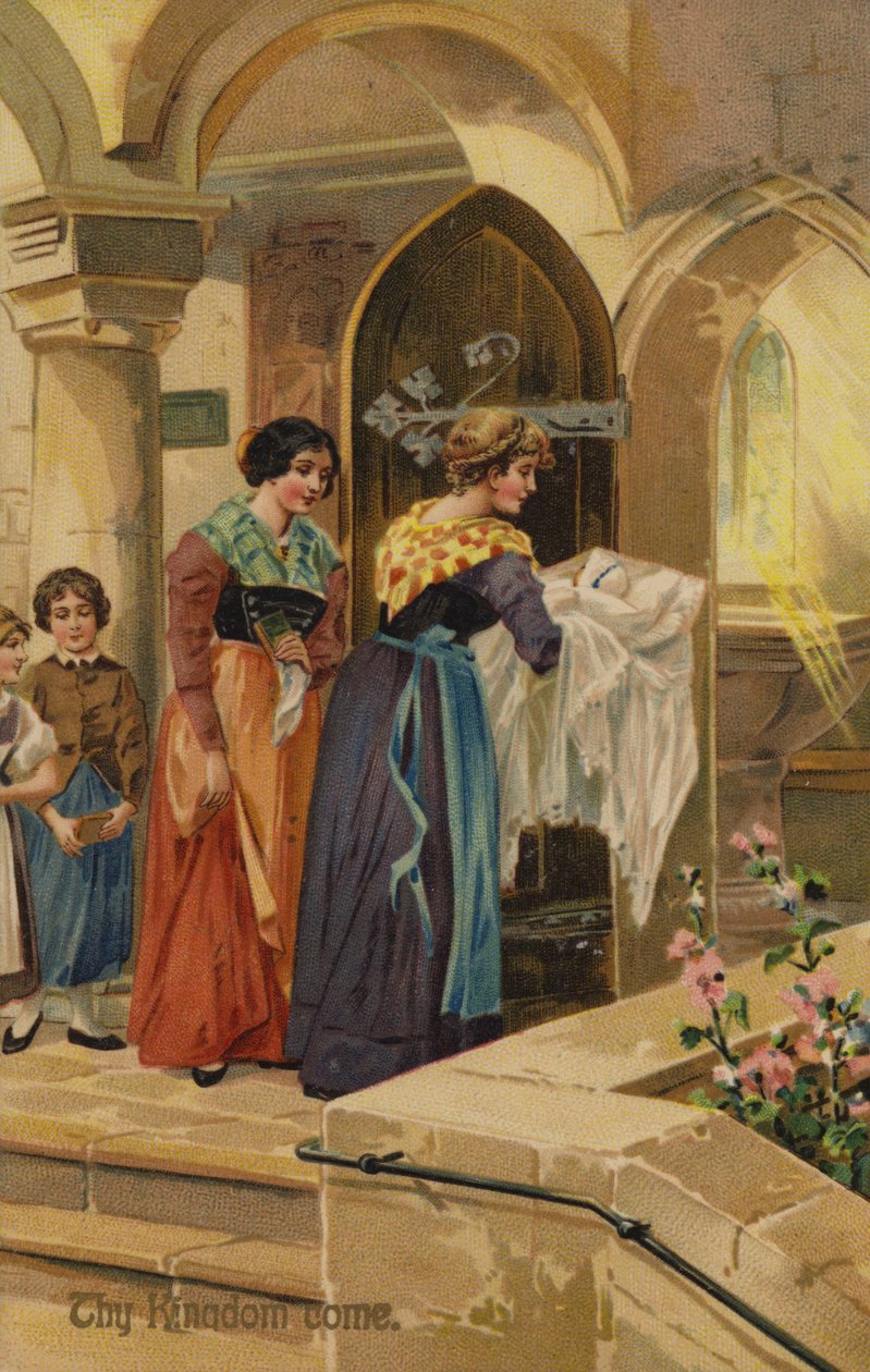 El Padre Nuestro, Venga a nosotros tu Reino (cromolito) de American School
