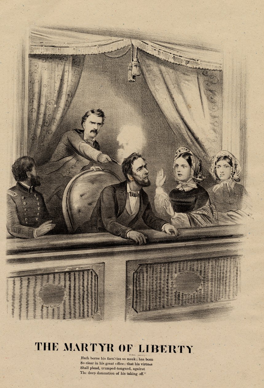 El mártir de la libertad, 1865 de American School