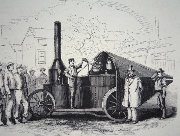El cañón de vapor Winans, capturado a los Confederados durante la Guerra Civil Americana, mayo de 1861 (litografía) de American School