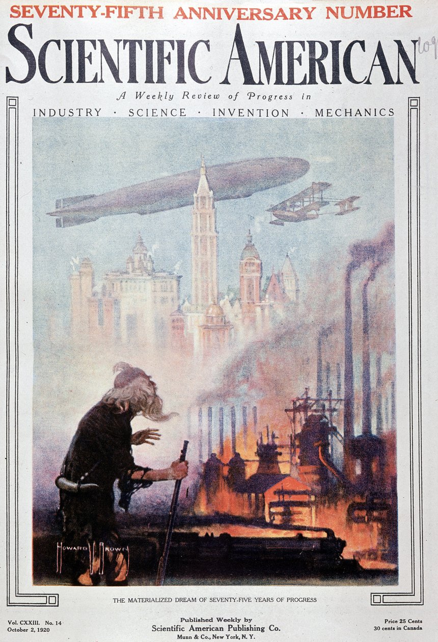 El sueño realizado de 75 años de progreso - en “Scientific American” del 02/10/1920 de American School