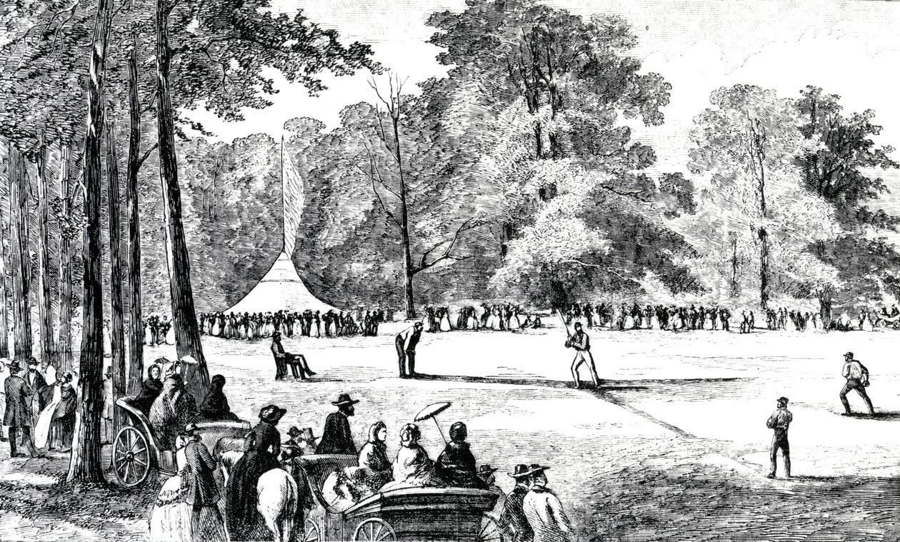 La primera convención de clubes de béisbol, Nueva York, 1857 de American School