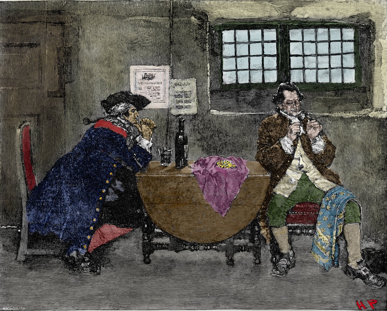 El hacker Henry Every (John Avery, Long Ben, Benjamin Bridgeman) (? -1695) vende joyas recuperadas durante ataques enemigos. Ilustración de Howard Pyle (1853-1911) de American School
