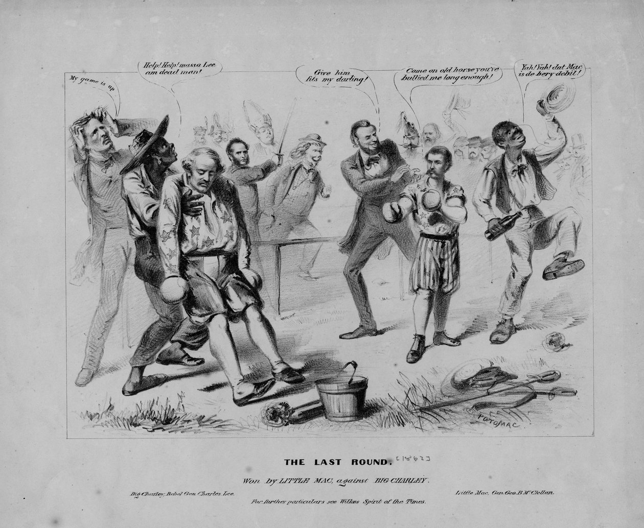La última ronda: ganada por Little Mac, contra Big Charley: para más detalles ver el espíritu de los tiempos de Wilkes de American School