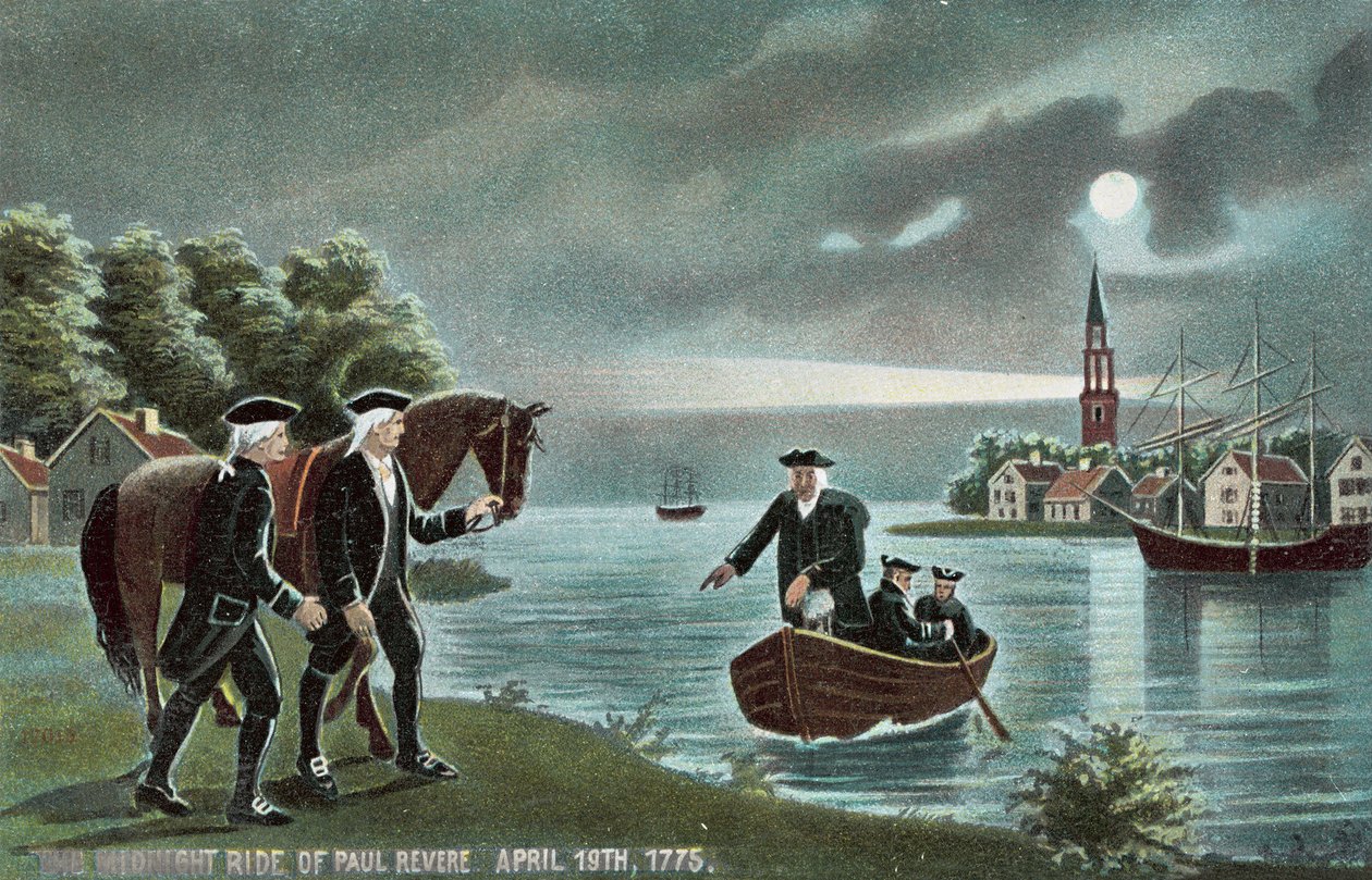 El viaje de medianoche de Paul Revere de American School