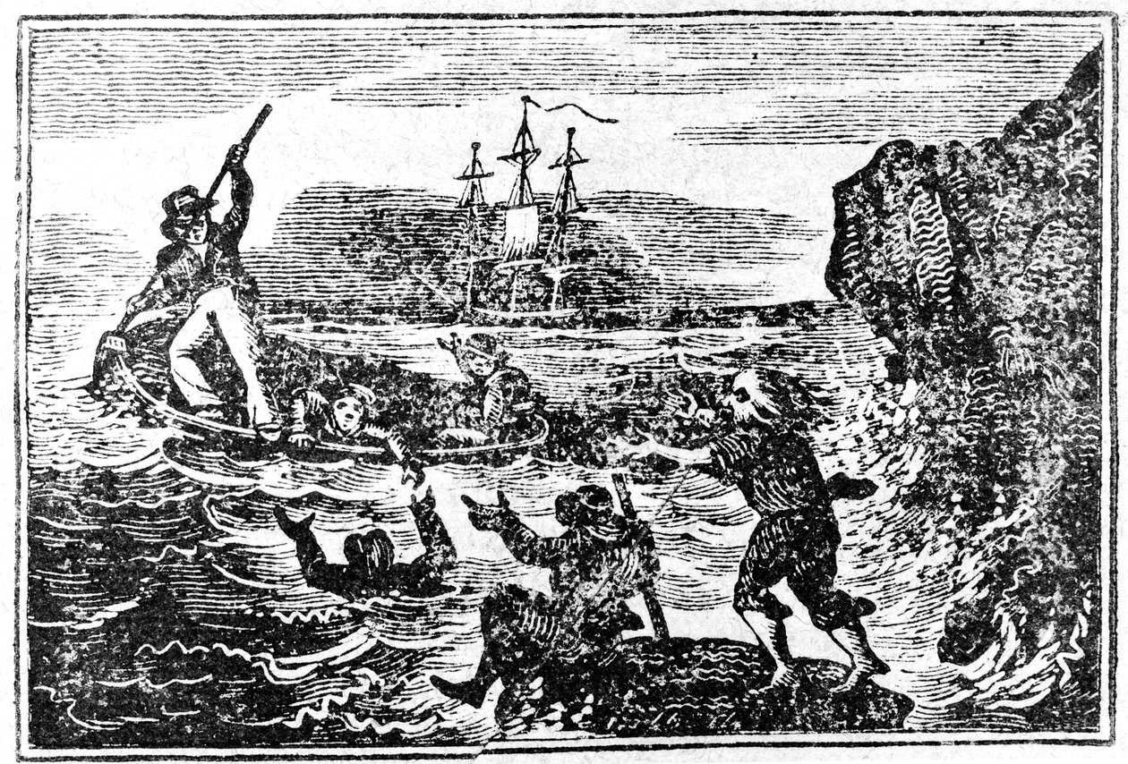 Portada del Relato de la Pérdida del Essex, 1824 de American School