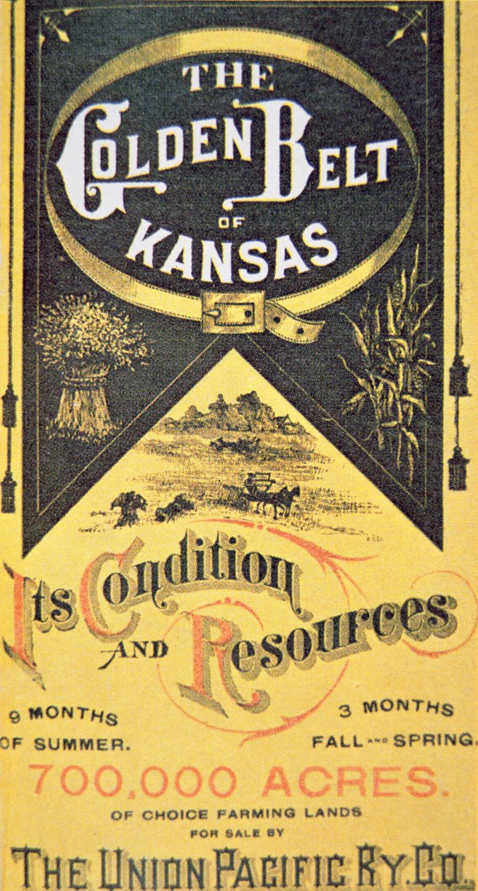 Póster del Ferrocarril Union Pacific, c.1880 de American School