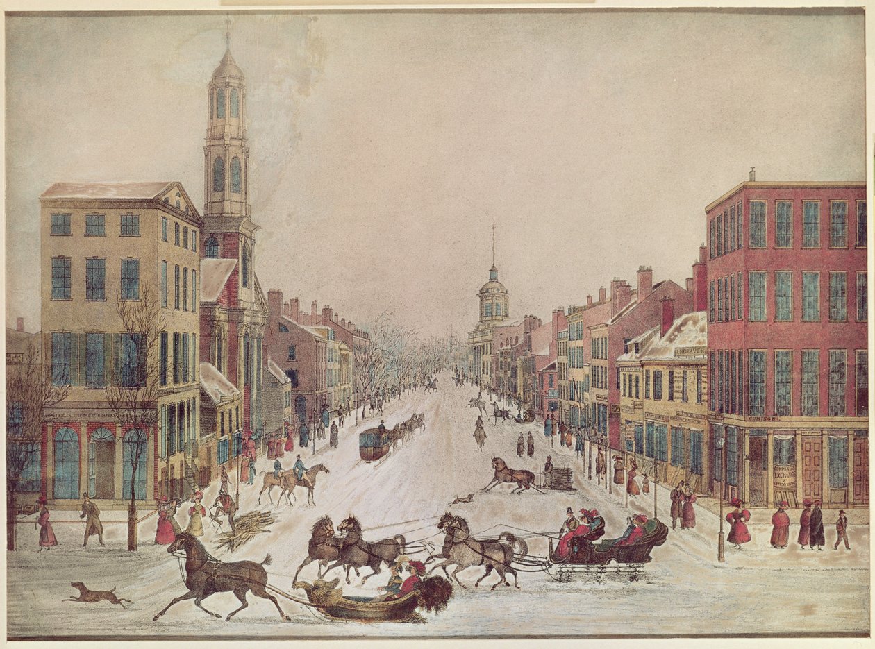 Invierno en Wall Street, 1834 de American School