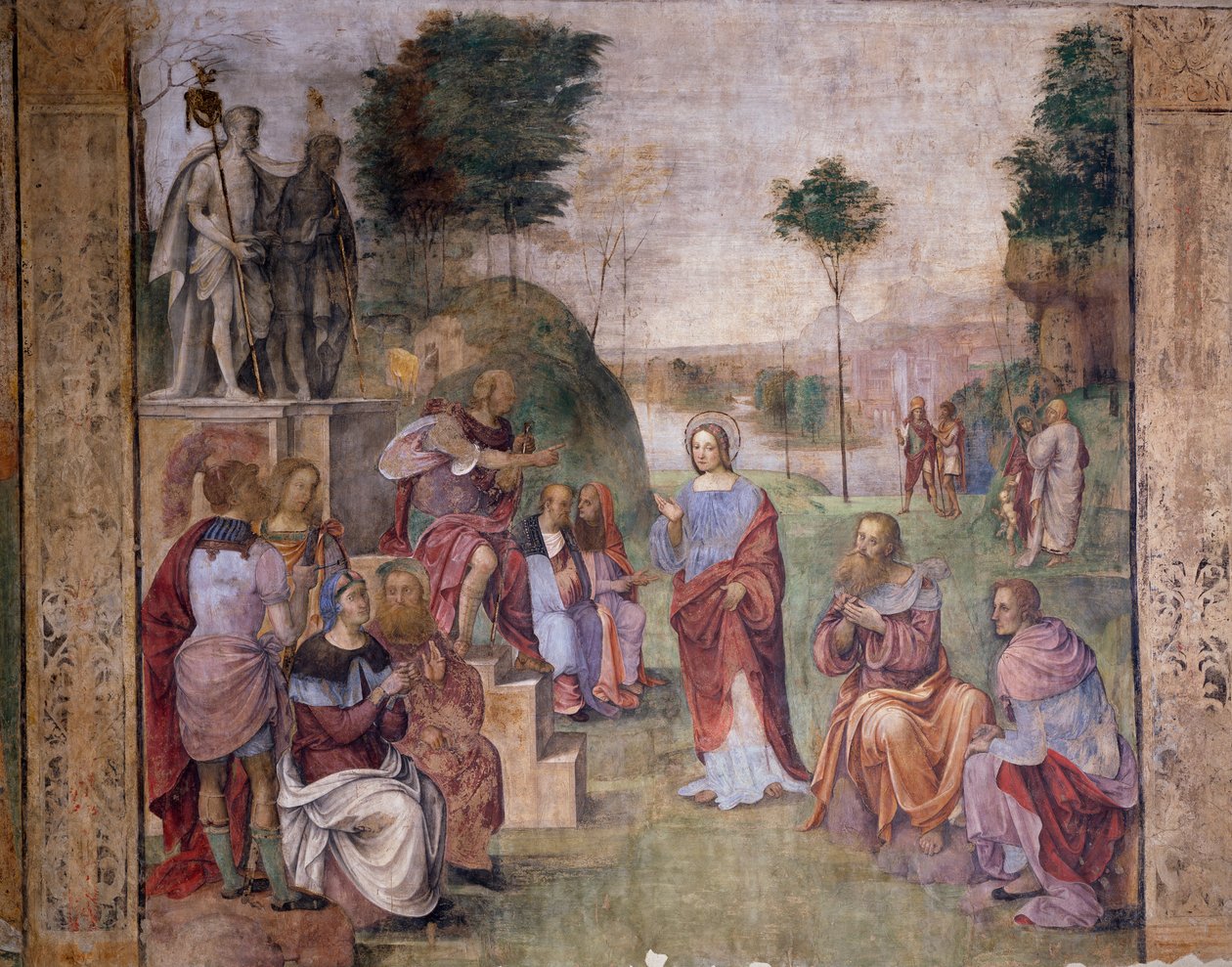 Juicio de Santa Cecilia (Santa Cecilia), hacia 1506, de Amico Aspertini (1474 o 1475-1552), fresco, Oratorio de Santa Cecilia (Santa Cecilia), Bolonia, Emilia-Romaña. Italia de Amico Aspertini