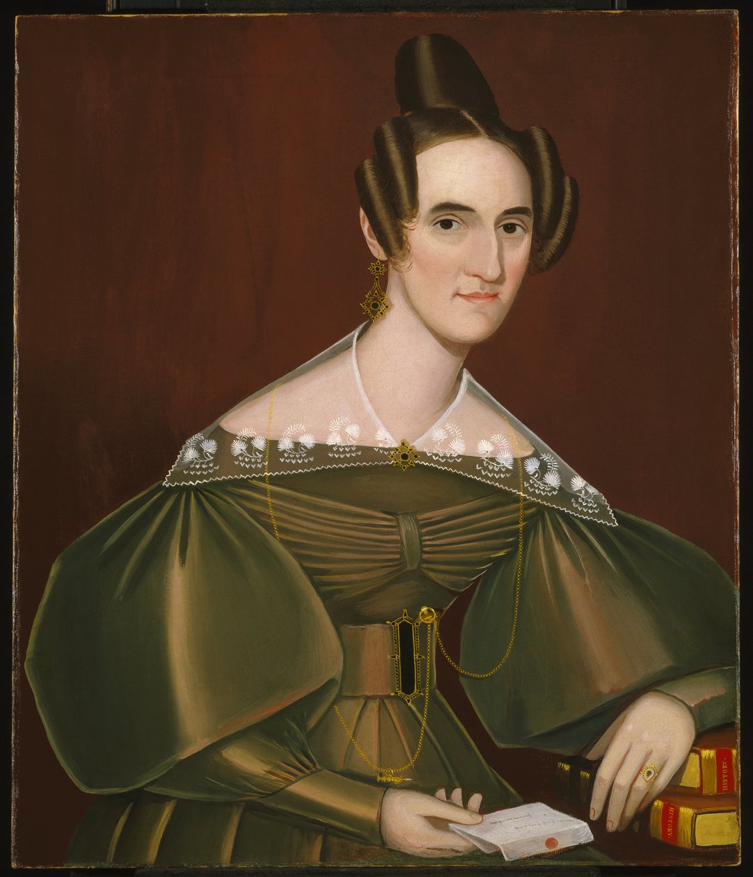 Jeannette Woolley, luego Sra. John Vincent Storm, c.1838 de Ammi Phillips