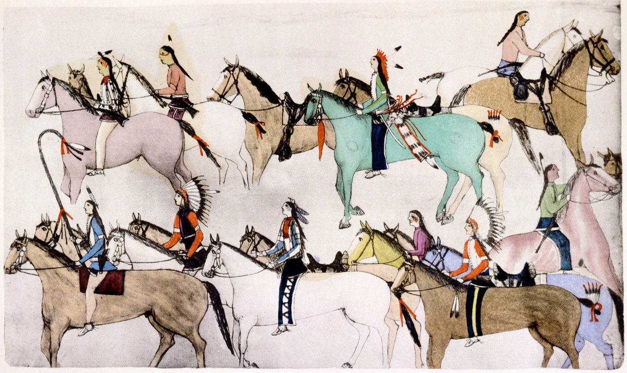 Fin de la Batalla, c. 1900 de Amos Bad Heart Buffalo