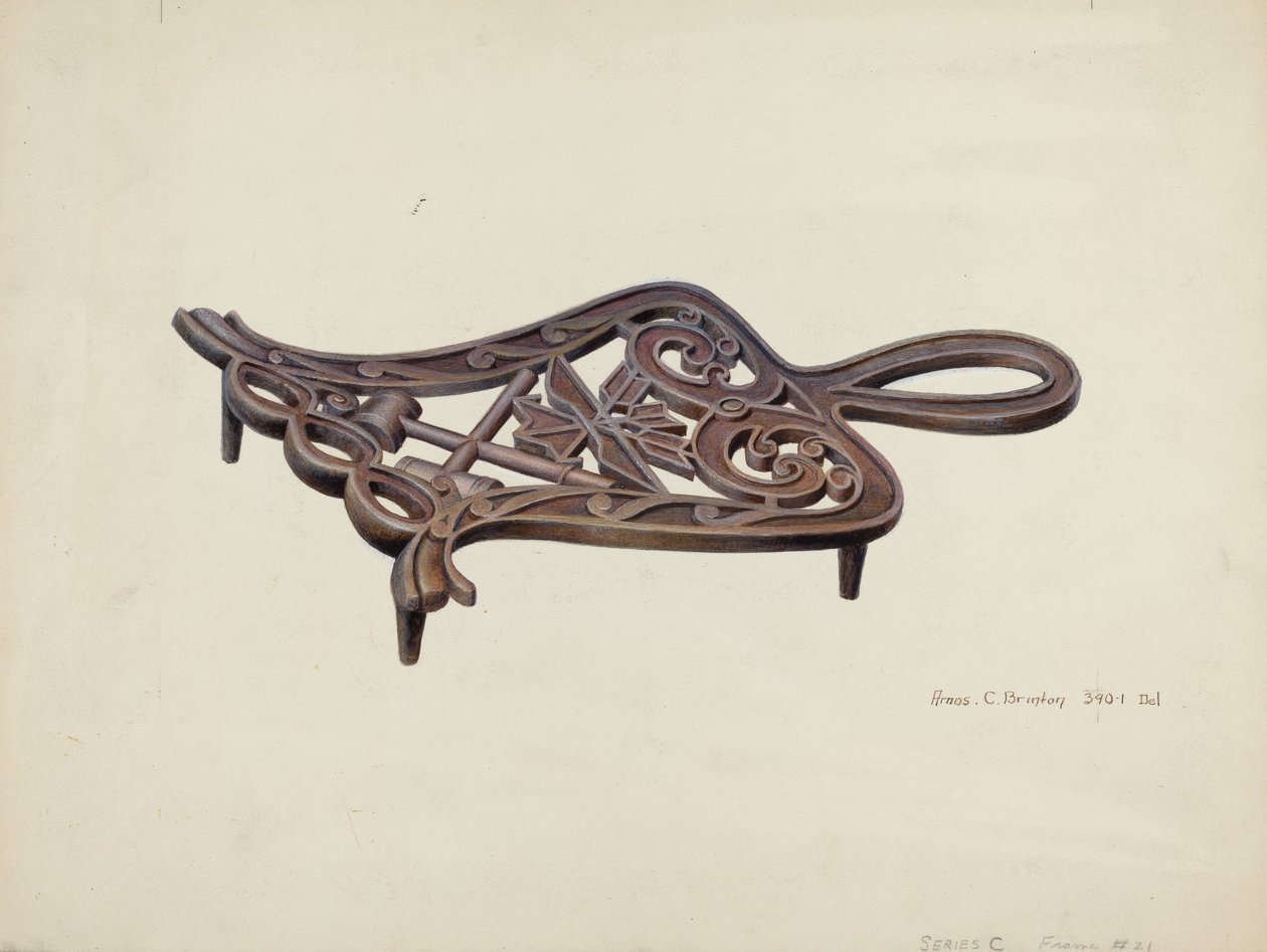 Soporte de plancha de Amos C. Brinton