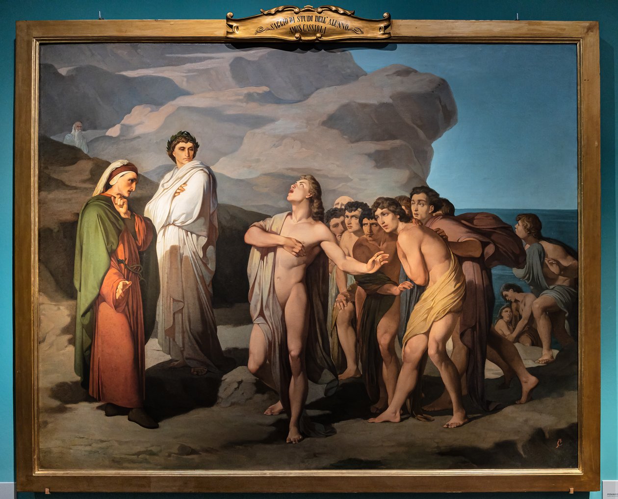 Dante y Casella de Amos Cassioli